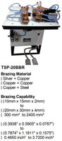 Electroweld Table Mounted Pneumatic Butt Brazing Machine 20KVA (TSP-20BBR)