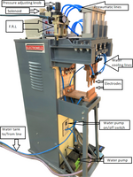 Electroweld Press Type 3-Head Projection/Spot Welder 50KVA (SPM-50PR3)