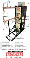 Electroweld Pneumatic Air Operated Rocker Arm Spot Welder 15KVA  (SP-15P)