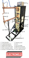 Electroweld Pneumatic Air Operated Rocker Arm Spot Welder 30KVA  (SP-30P)