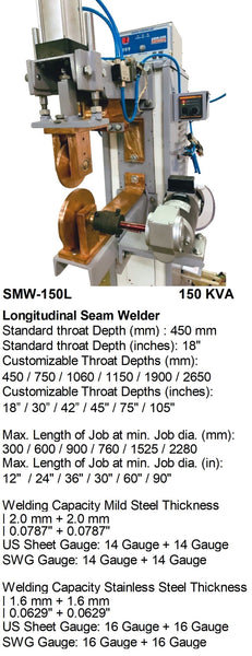 Electroweld Longitudinal Seam Welder 150KVA (SMW-150L)