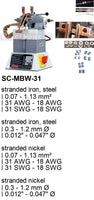 Electroweld Micro Stranded Wire Butt Welder 1KVA (SC-MBW-31: 0.07mm²- 1.13mm²)