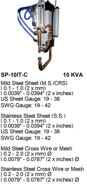 Electroweld C-Type Portable Spot Welding Gun 10KVA (SP-10IT-C)