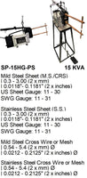 Electroweld Portable Spot Welder Gun with Foot Pedal Operated Stand 15KVA