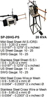 Electroweld Portable Spot Welder Gun with Foot Pedal Operated Stand 20KVA