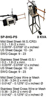 Electroweld Portable Spot Welder Gun with Foot Pedal Operated Stand 8KVA