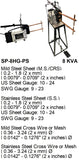 Electroweld Portable Spot Welder Gun with Foot Pedal Operated Stand 8KVA