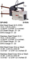 Electroweld Portable Hand Operated Spot Welder Gun with Transformer 8KVA