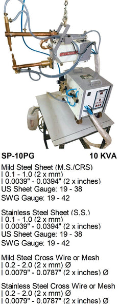 Electroweld Suspension Type Pneumatically Operated Spot Welder Gun 10KVA