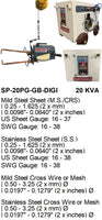 Electroweld Suspension Spot Welder Gun with 360° Gyro 20KVA (SP-20PG-GB-DIGI)