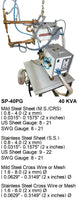 Electroweld Suspension Type Pneumatically Operated Spot Welder Gun 40KVA