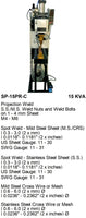 Electroweld Press Type Projection Spot Welder with Constant Current (SP-15PR-C)