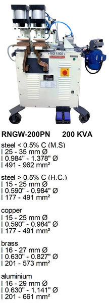 Electroweld Pneumatically Operated Ring Butt Welder 200KVA (RNGW-200PN)