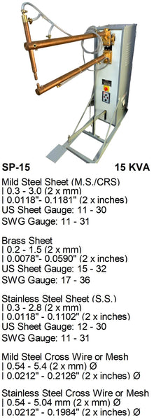 Electroweld Foot Pedal Operated Rocker Arm Spot Welder 15KVA (SP-15)