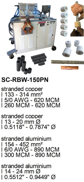 Electroweld Pneumatic Stranded or Bunched Conductor Welder 150KVA (SC-RBW-150PN)