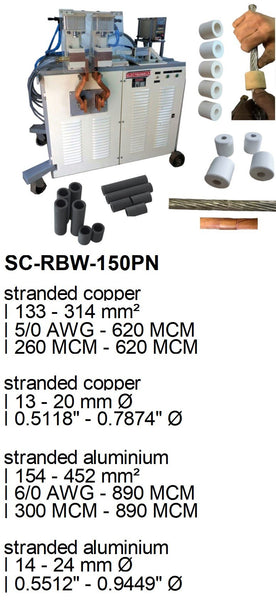 Electroweld Pneumatic Stranded or Bunched Conductor Welder 150KVA (SC-RBW-150PN)