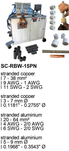 Electroweld Pneumatic Stranded or Bunched Conductor Welder 15KVA (SC-RBW-15PN)