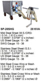 Electroweld Poke Gun Type - Single Sided Dual Head Portable Spot Welder 20KVA