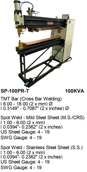 Electroweld Press Type TMT Steel Rebar Projection Welder 100KVA (SP-100PRT)