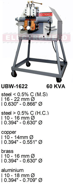 Electroweld Upset Butt Welder 60KVA (UBW-1622)